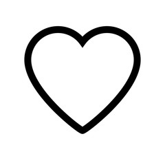 Heart icon on white background