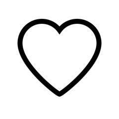 Heart icon on white background