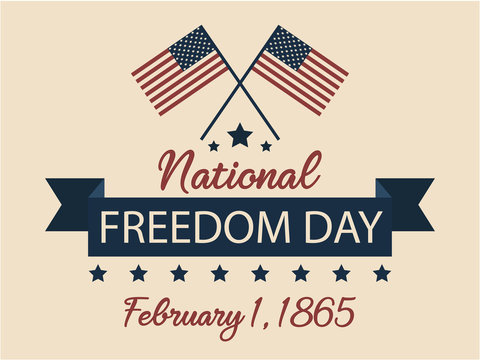 National Freedom day usa card or background. vector illustration.