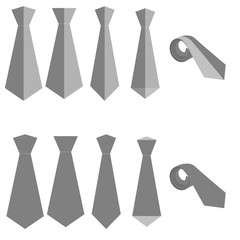Tie icon isolated on background Modern flat pictogram set