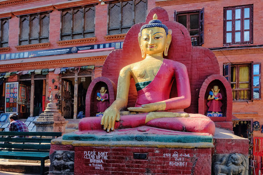 Buddha in Swayambhunath, Kathmandu, Nepal