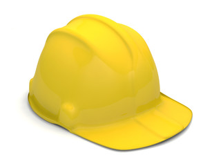 casque chantier jaune