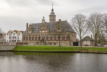 Fototapeta na wymiar Kloveniersdoelen building in Middelburg