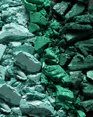 emerald green eyeshadow crushed