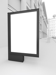 3D Street banner mock up. © Mego-studio