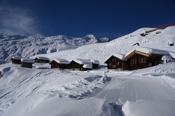 Winter in Belalp, Wallis (Switzerland)
