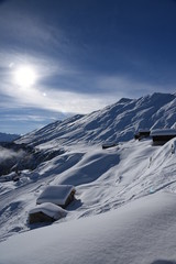 Winter in Belalp, Wallis (Switzerland)