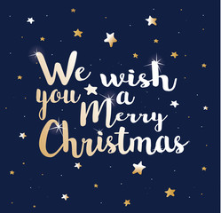 Fototapeta premium We wish you a Merry Christmas