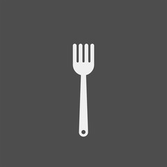 Fork flat vector icon