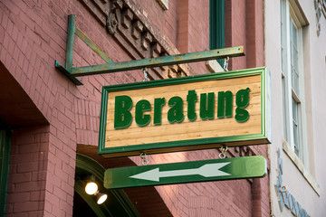Fototapeta premium Schild 277 - Beratung