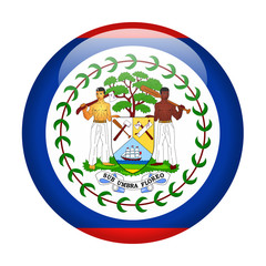 Belize Flag Vector Round Icon