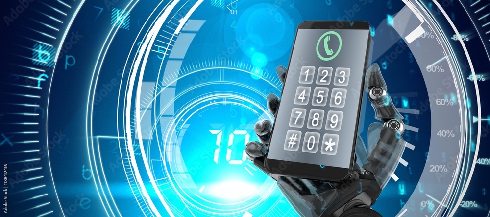 Poster composite image of screen of a smartphone
