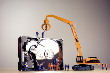 Repair of the dismantled hard drive
