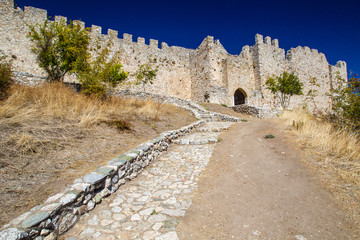 Greece. Aegean Sea. Travels through Greece. Old castle. Tourist places in Greece.