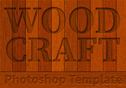 Wood Texture and Font Styles Set
