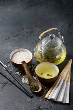 Genmaicha with roasted brown rice
