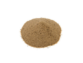 sand on a white background