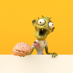 Fun zombie - 3D Illustration