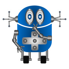 Isolated cute robot
