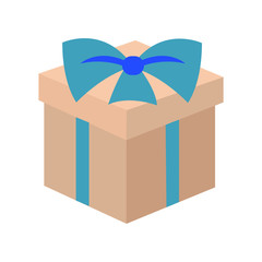 Present and Christmas Elegance Vector Illustration