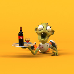 Obraz premium Fun zombie - 3D Illustration