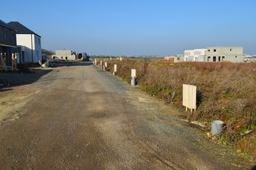 Lotissement en construction (France)
