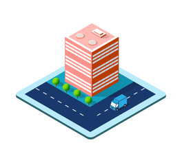 Colorful 3D isometric city