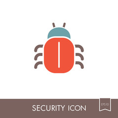 Fototapeta premium Software or program bug icon