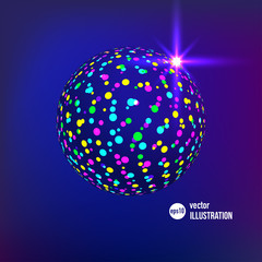 Vector abstract glitterball