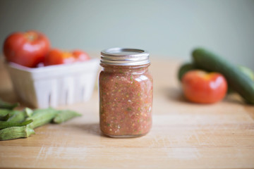 Fresh Salsa and vegetables