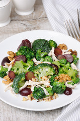 Broccoli salad with chicken