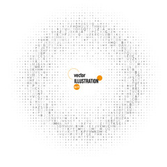 Halftone background for text template