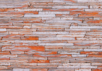 .Stone texture from blocks of cream-orange color