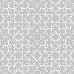 Gray and white geometric print. Seamless pattern