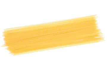 Macaroni spaghetti on white background