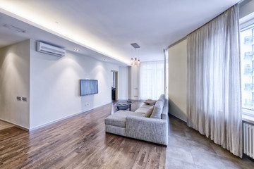 Living room interior in modern house.
