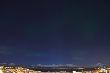 Naklejka na ściany i meble Aurora Borealis (Northern Lights) in Norway