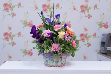 Colorful flowers arrangement
