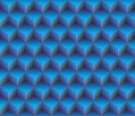 blue 3d cubes contour abstract geometrical seamless pattern background for wallpaper, pattern, web, blog, surface, textures, graphic & printing