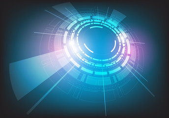 Vector circle technology design.