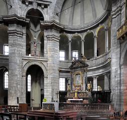 Italy, Lombardy, Milan - 2012/07/08: Italy - Lombardy - Milan - basilica of San Lorenzo by the Corso di Porta Ticinese