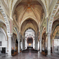 Italy, Lombardy, Milan - 2012/07/08: Italy - Lombardy - Milan - the Santa Maria delle Grazie church...