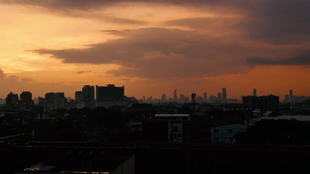 4k Sunrise Timelapse Bangkok 2017