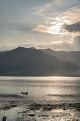 Fisherman silhouette