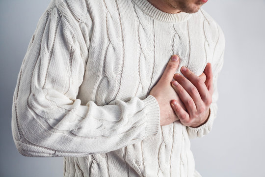 Man have heart pain