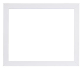 Obraz premium Empty picture frame in plain white high gloss finish