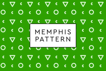Memphis vector objects pattern. Various forms and dispositions.