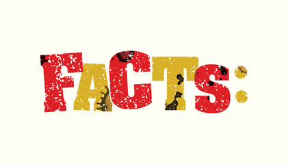 Facts Concept Stamped Word Art Illustration