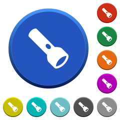Flashlight beveled buttons