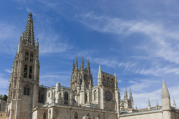 Fototapeta na wymiar Kathedrale der Jungfrau Maria in Burgos, Spanien